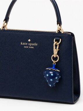 Kate Spade Blue Strawberry Bag Charm Keychain - Kate Spade x Target NIP
